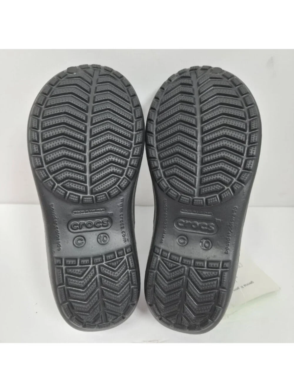 Crocs Genna II Gem Flat Kid's Black Slip On Sandals US Size C10
